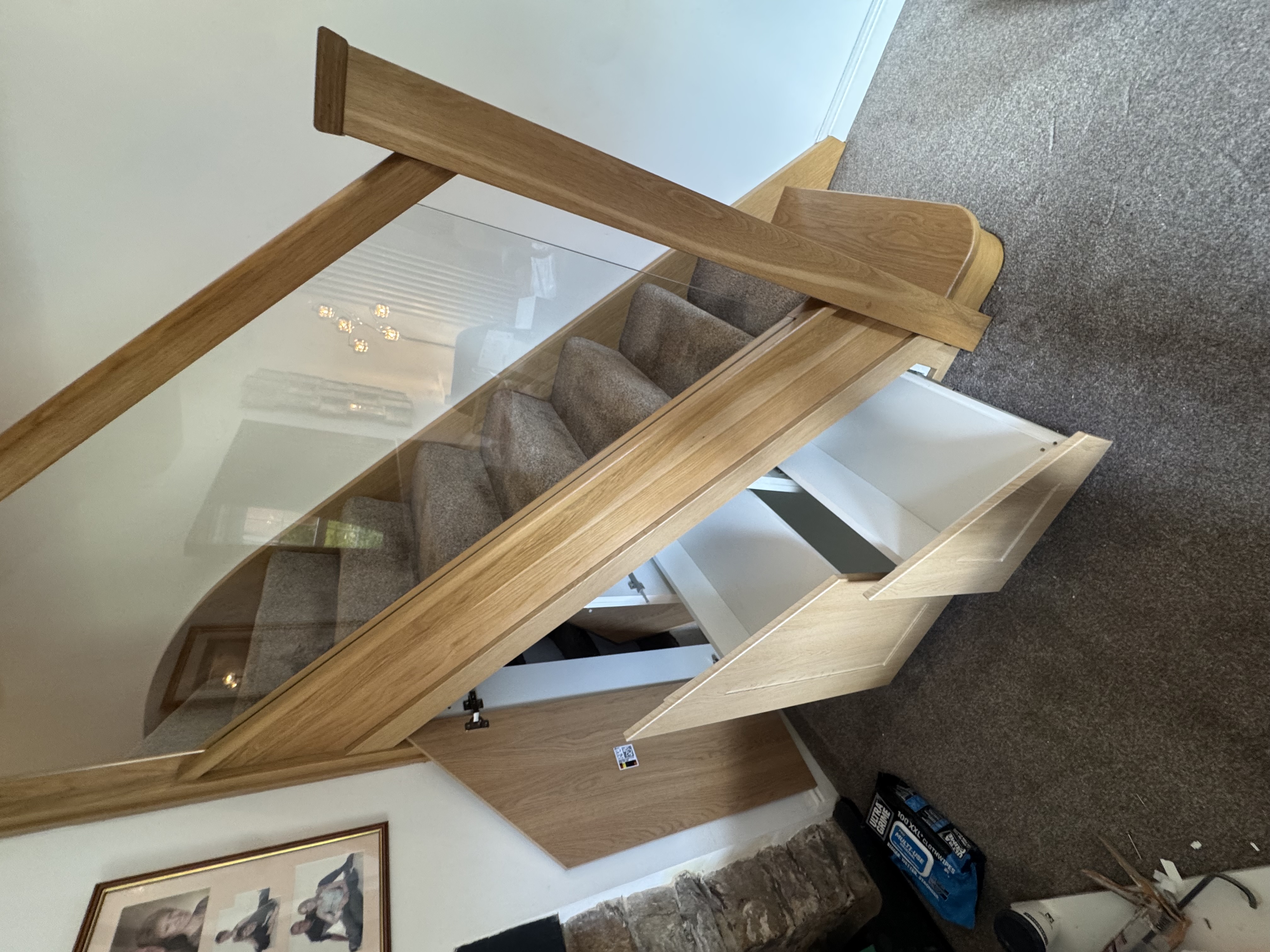 Portfolio image for Under-Stairs Storage in CF14. Scope: 2/3 column under stairs